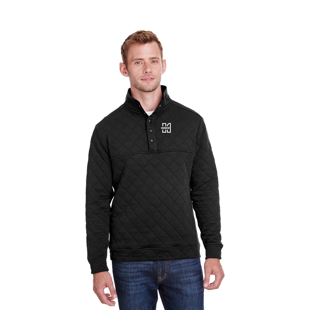 HUSCO Swag Store. J America ® Mens Quilted Snap Pullover